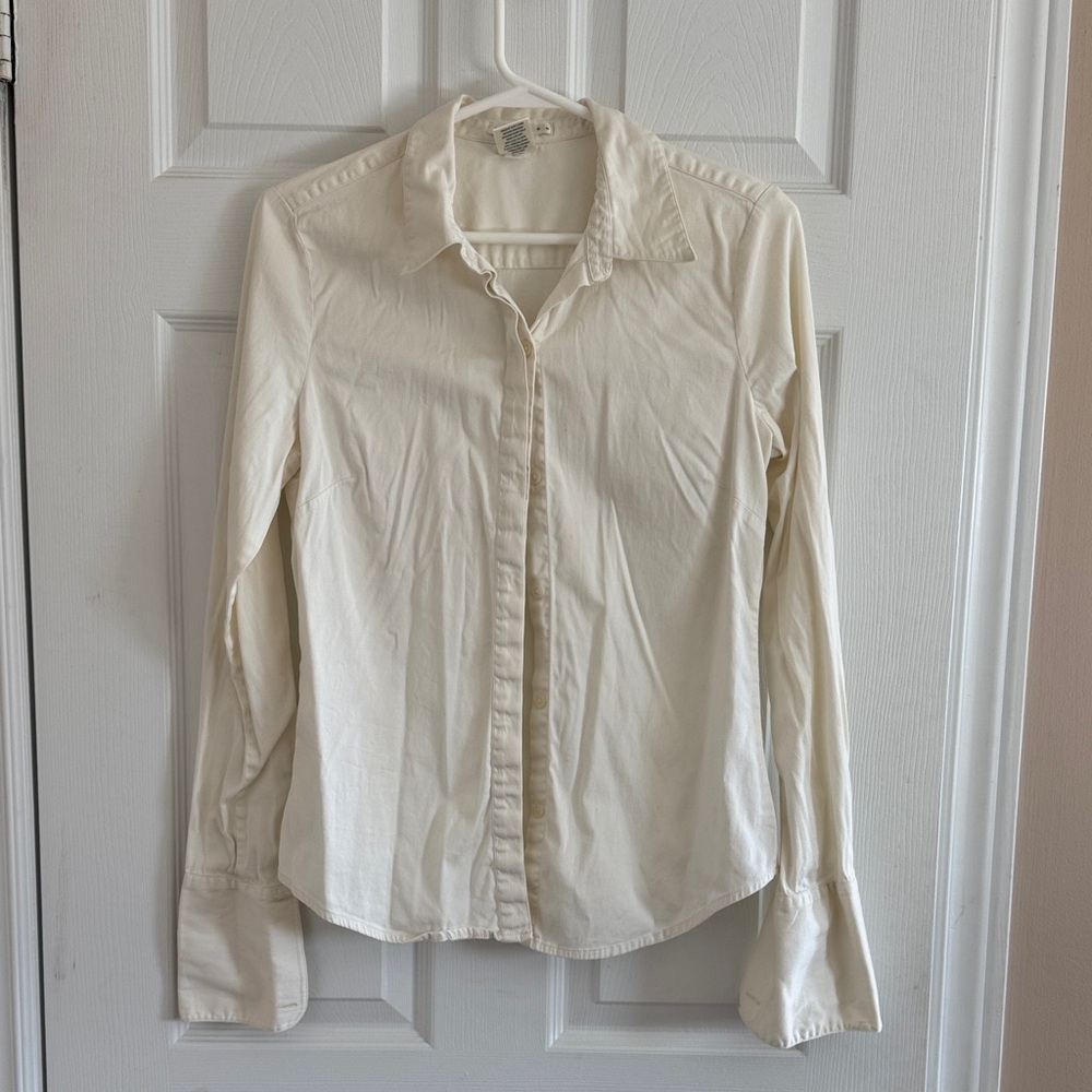 Cream Button-Up Shirt